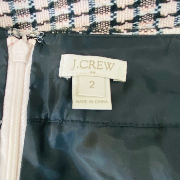 J Crew Factory Faux Wrap Mini Skirt Women's Size 2 Tweed Preppy Academia - Picture 4 of 8